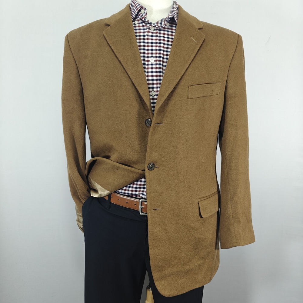 Emanuel Ungaro Men's Sport Coat Blazer Three Button Flannel Cashmere Size‎ 44R